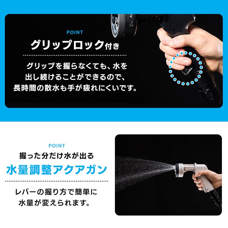 フルカバーホースリール EX JET 15M FHEXJ-15 ブラック ブラック