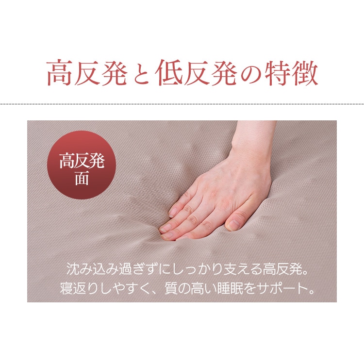 リバーシブルマットレス≪厚さ6cm≫ MAKT6-D ダブル