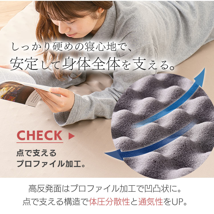 リバーシブルマットレス≪厚さ10cm≫ MAKT10-D ダブル