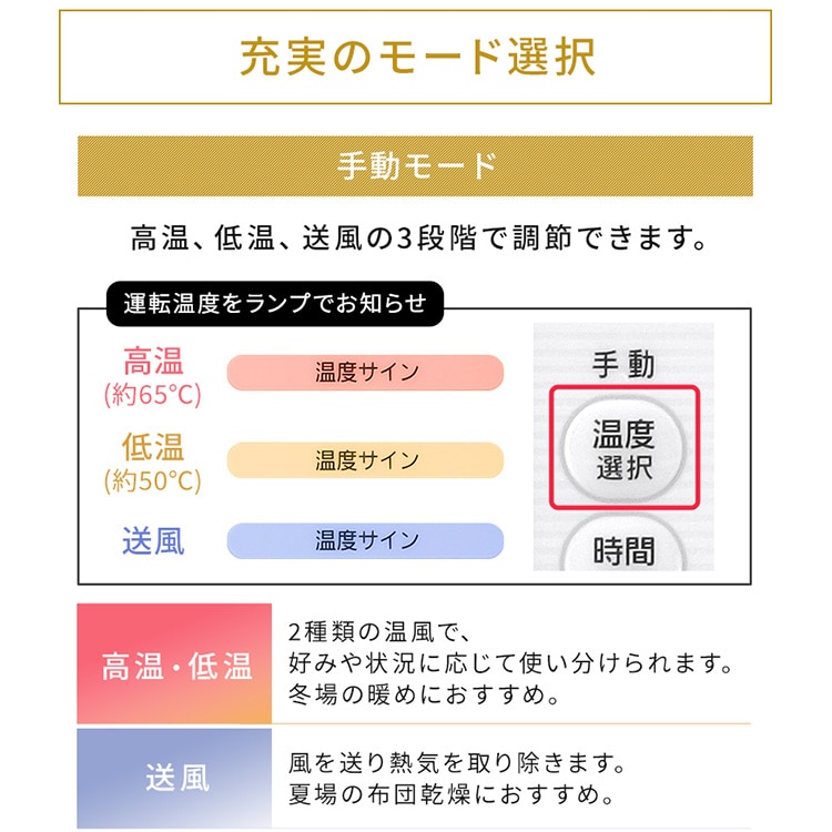 ふとん乾燥機 ハイパワー ツインノズル アロマケース付 KFK-401