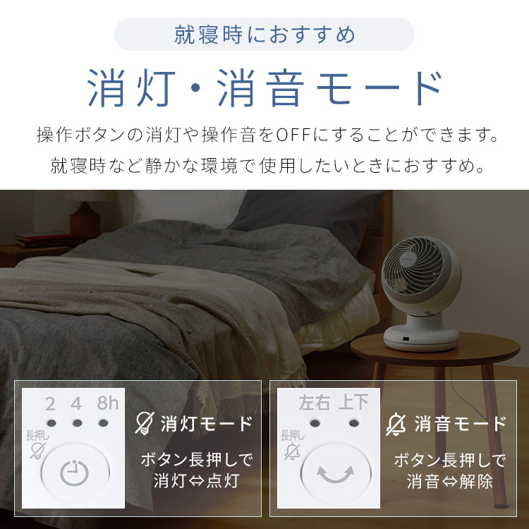 サーキュレーター DCモーター PCF-BD15BTEC-W ホワイト 安心延長保証