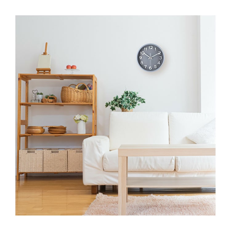 掛時計 スピカ2 直径30cm 28106 サンドベージュ サンドベージュ