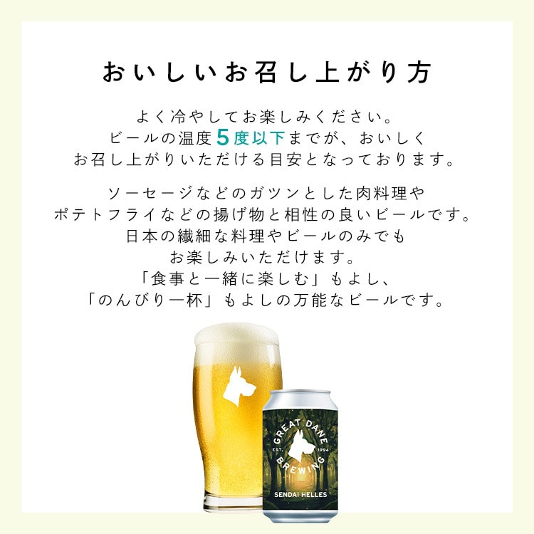ビール ラガー HELLES 350ml缶×24本