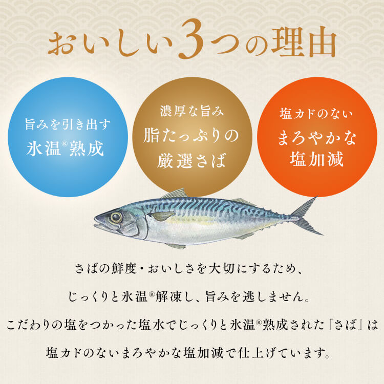 【山陰大松】氷温熟成 骨取りさば切身18切 HSB-18 【時間指定不可】【代引不可】【同梱不可】