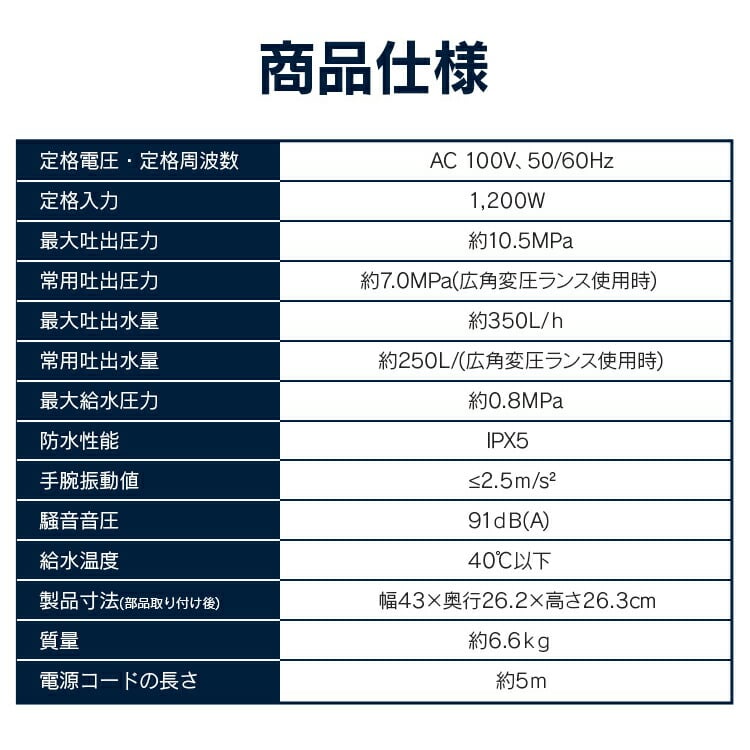 高圧洗浄機 FBN-502 オレンジ: アイリスオーヤマ公式通販サイト