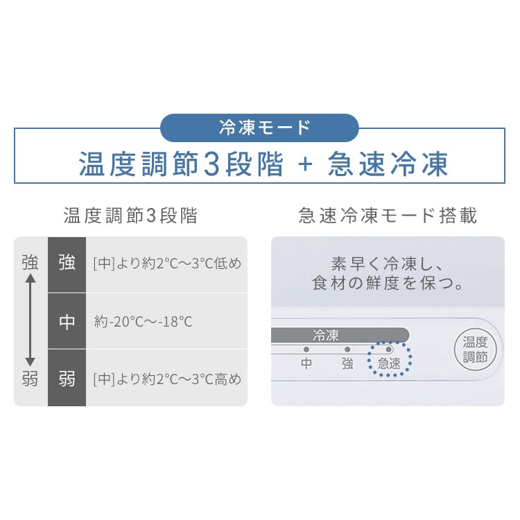スリム冷凍庫 80L IUSN-S8D-HA チャコール 安心延長保証 チャコール