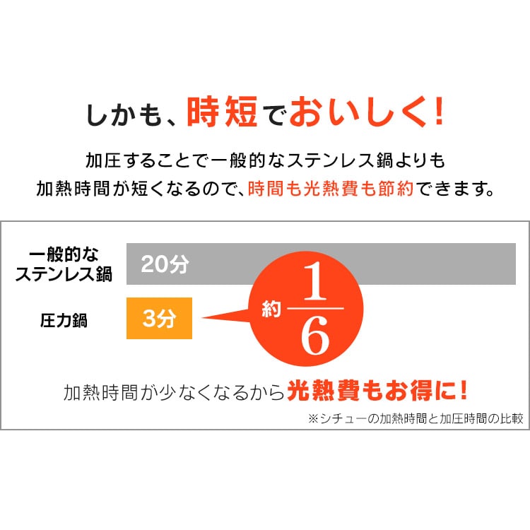 両手圧力鍋 3L RAN-3L