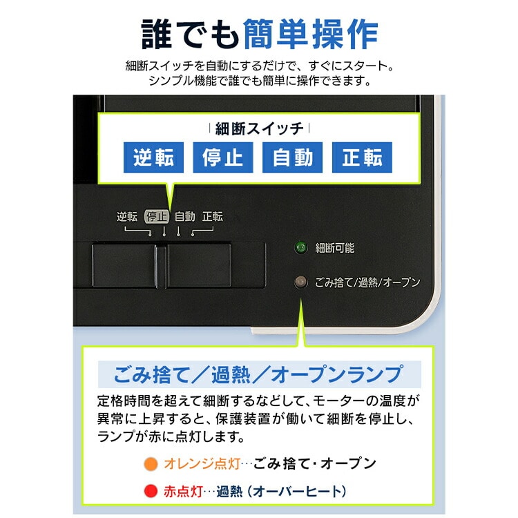 オフィスシュレッダー クロスカット 100枚自動細断 AFSR100C: アイリス