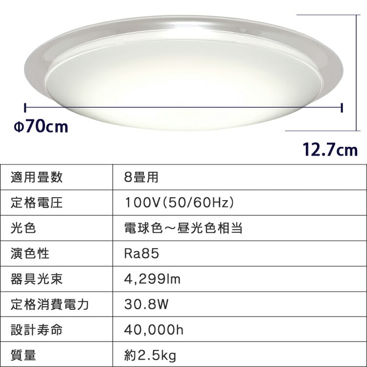 LEDシーリングライト デザインフレームタイプ6.0 8畳調色 AIスピーカー