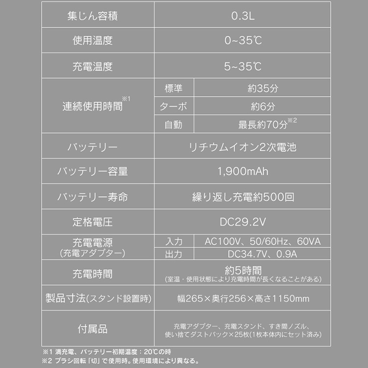 掃除機 コードレス 紙パック 自走式 充電スタンド付 SBD-92P-S