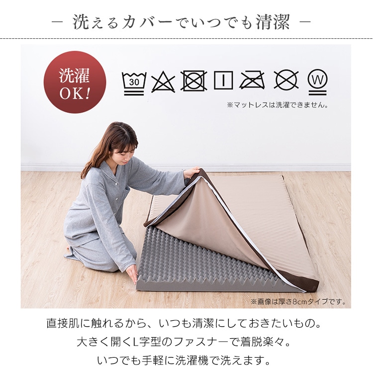 高反発マットレス≪厚さ8cm≫ MAKK8-SD セミダブル