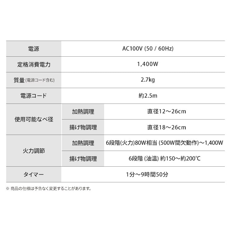 薄型IHコンロ IHC-T43-B ブラック 種類