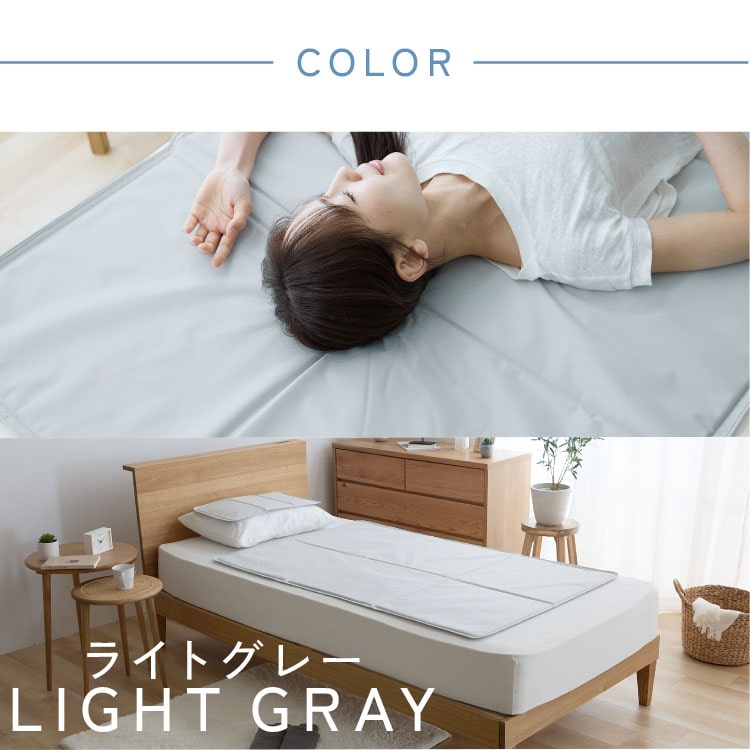 夏用寝具 クールマット 接触冷感 ヒンヤリソルトジェルマット 90×140 冷却ジェル入り 6つ折り 瞬間ひんやり もっちり つめたい シーツの上 ソファカバー 冷たさ続く 節約 夏 まくら クール仕様 アイスブルー