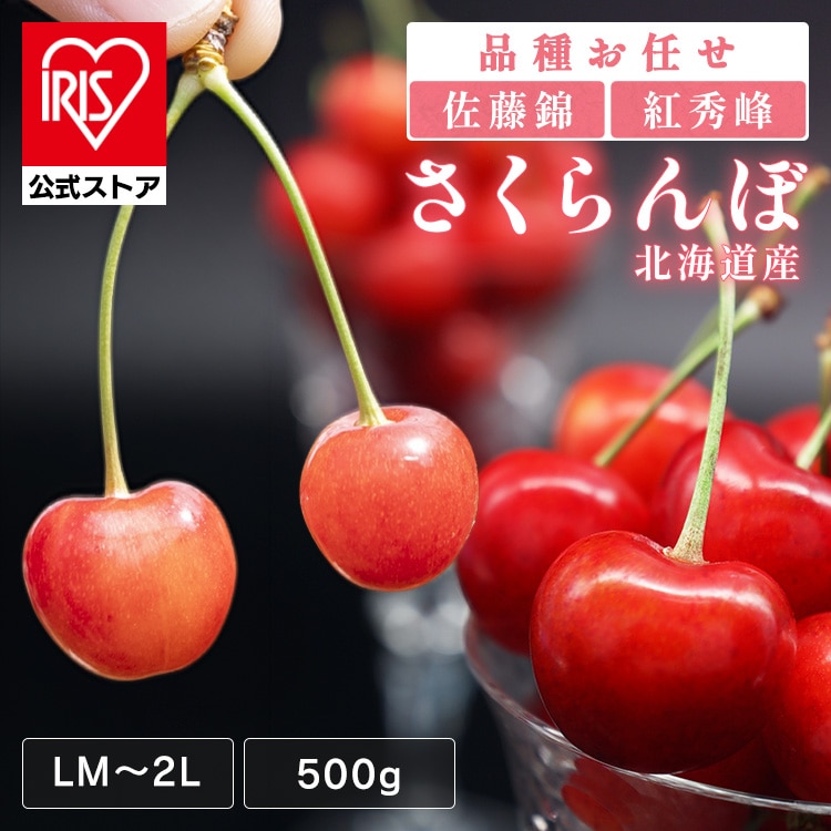 北海道産さくらんぼ500g 【時間指定不可】【代引不可】【同梱不可】