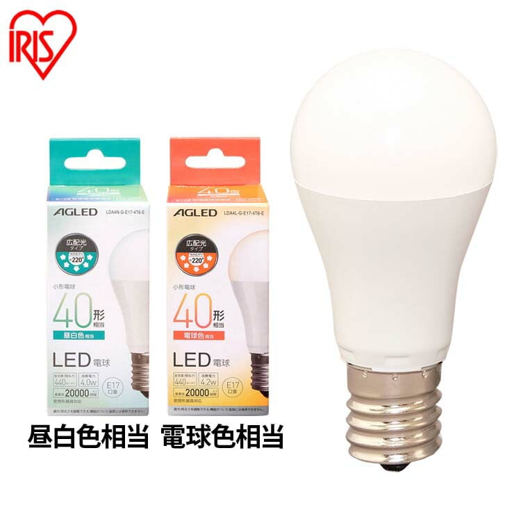 LED電球 E17 広配光 40形相当 LDA4L-G-E17-4T6-E 電球色 電球色/単品
