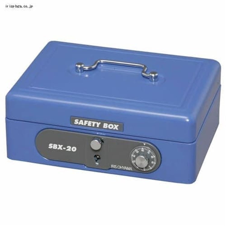 手提げ金庫 ≪A6サイズ≫ SBX-A6 ブルー