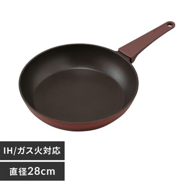 取っ手一体型フライパン 28cm IH DCF-I28
