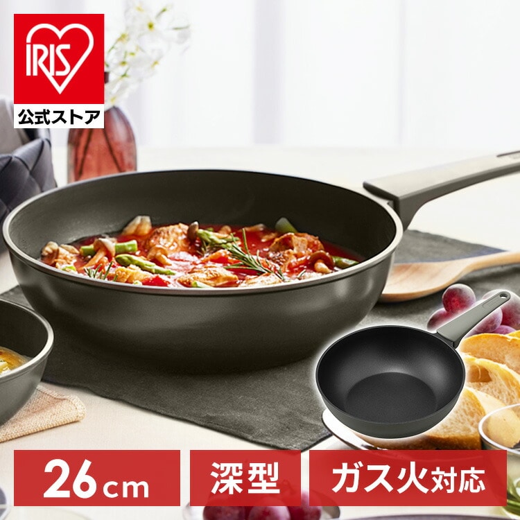 取っ手一体型炒め鍋 26cm ガス DCP-G26