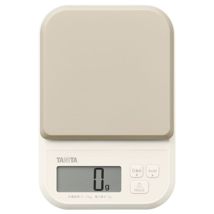 キッチンスケール デジタルスケール はかり デジタルクッキングスケール KJ-120-BL タニタ TANITA 1000g 1g単位 カロリー 健康 ヘルシー ダイエット お菓子作り 食生活 ブルー グレー ピンクパープル グレー