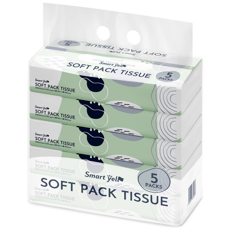 ［公式］ティッシュ ソフトパックティッシュ 150組ｘ5P アイリスオーヤマ