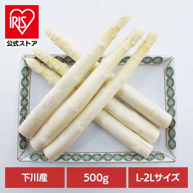 下川産ホワイトアスパラガス500ｇ 【時間指定不可】【代引不可】【同梱不可】【プラザセレクト】