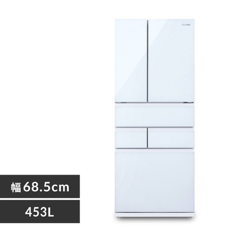 アイリスオーヤマ 冷蔵庫 453L 自動霜取り 自動製氷 IRSN-45A-W