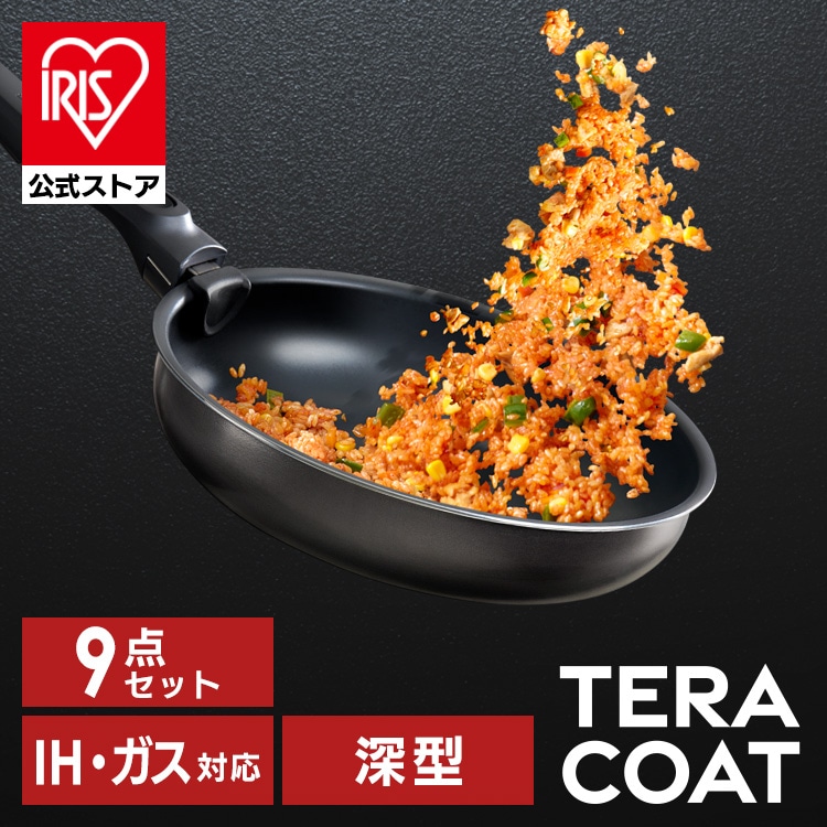 ［マイル5倍！12/7迄］TERACOAT 深型9点セット EHDC-S9S グレイッシュブラウン