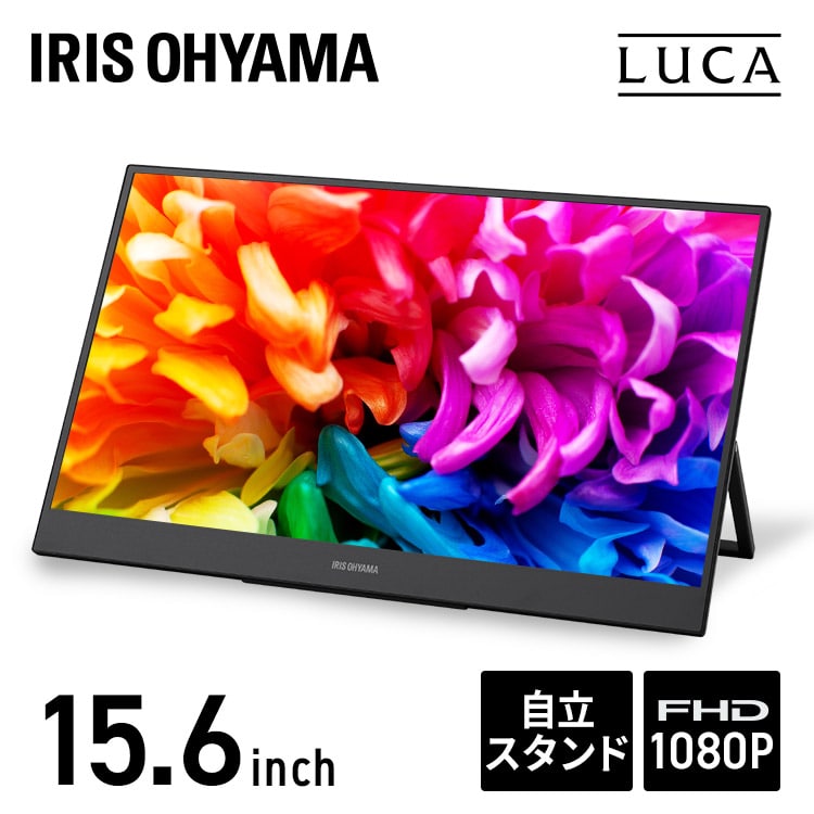 ［マイル5倍！12/7迄］ポータブルモニター 15.6インチ DP-BF162S-B ブラック