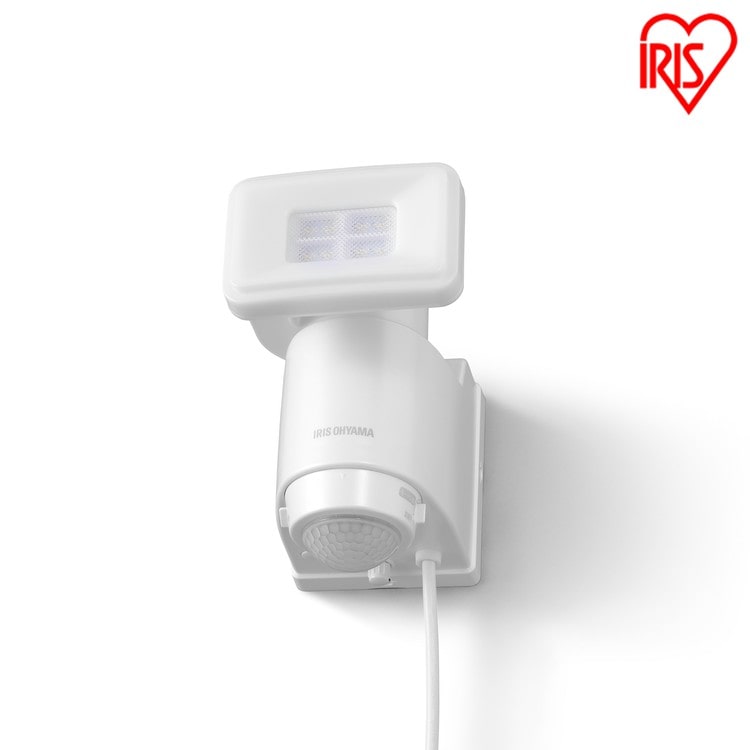 ［マイル5倍！12/7迄］AC式LED防犯センサーライト パールホワイト LSL-ACSN-600