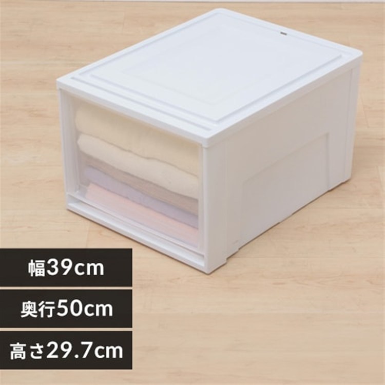 ［マイル5倍！12/7迄］[3個セット]チェスト BC-L ホワイト/クリア