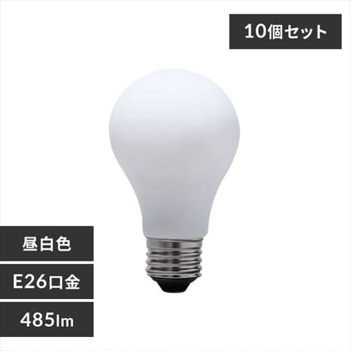 ［マイル5倍！12/7迄］[ホワイトタイプ][10個セット]LEDフィラメント電球 調光器対応 40W形相当 LDA4N-G/D-FW