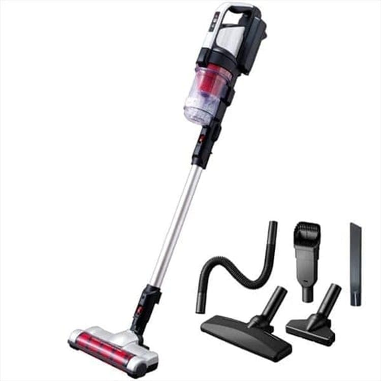 ［マイル5倍！12/7迄］充電式サイクロンスティッククリーナー パワーヘッド SCD-130P シルバー + 別売アタッチメントツールセット MTS31