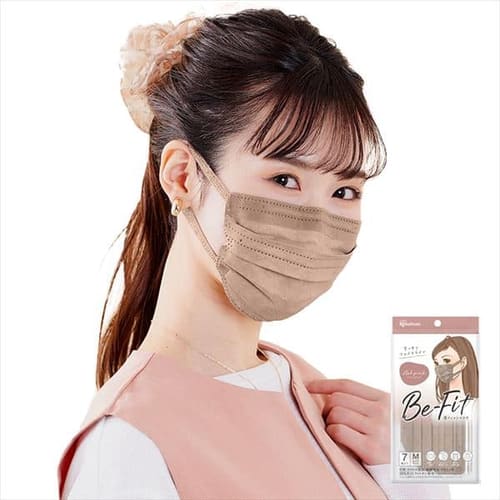 ［マイル5倍！12/7迄］[35枚] 美フィット カラーマスク ふつうサイズ 7枚入×5 アッシュピンク