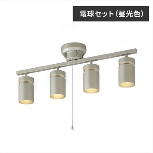 ［マイル5倍！12/7迄］[電球セット]4灯シーリングライト CE4LA-22SS-MS メタリックシルバー