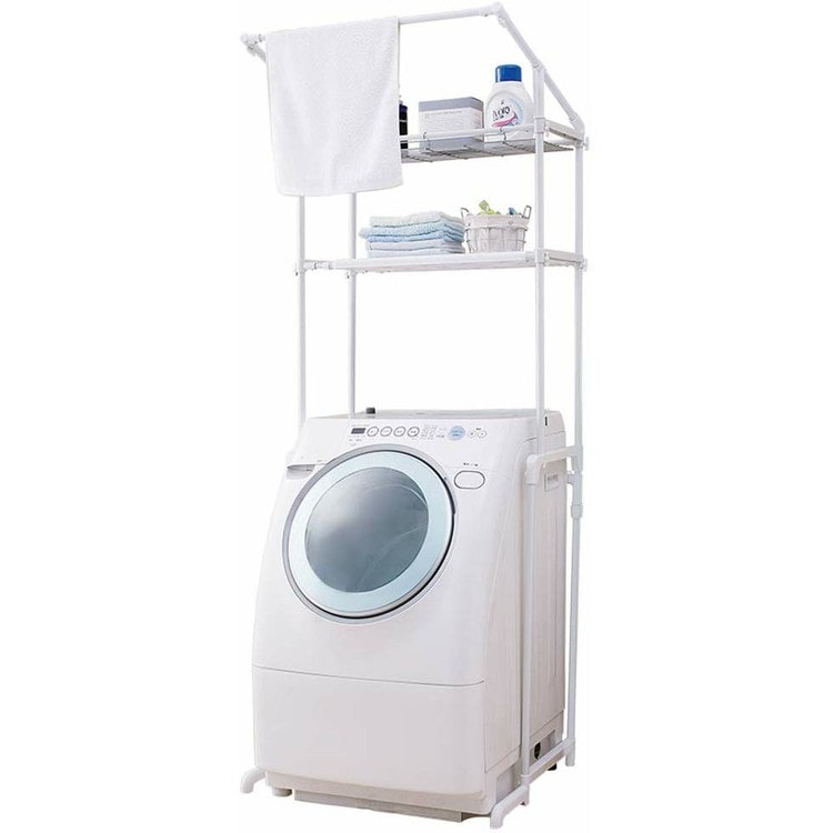［マイル5倍！12/7迄］ハンガーバー付ランドリーラック LRH-18P