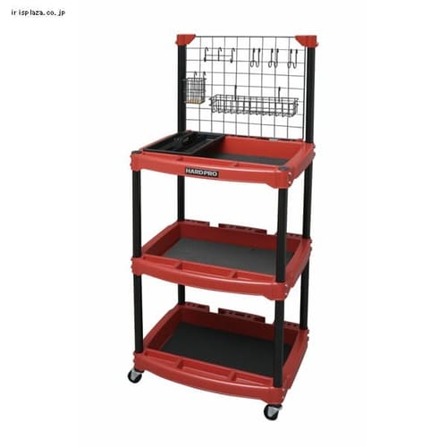 ［マイル5倍！12/7迄］ハードツールワゴン メッシュパネル付 HDW-3M レッド