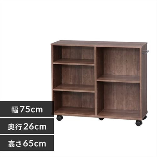 ［マイル5倍！12/7迄］収納カート SYR-7526 ブラウン