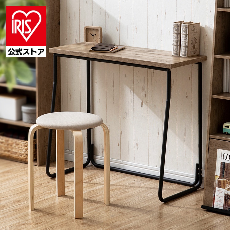 ［マイル5倍！12/7迄］アイアンウッドデスク ブラック/アッシュブラウン IWD-790