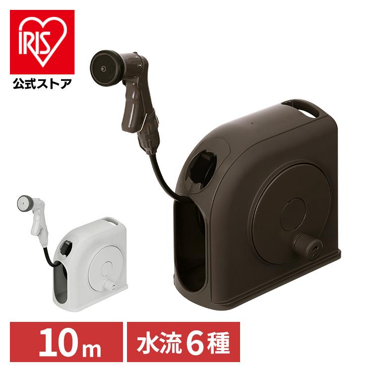 ［マイル5倍！12/7迄］フルカバーホースリール スリムHG 10M FSHG-10 ホワイト