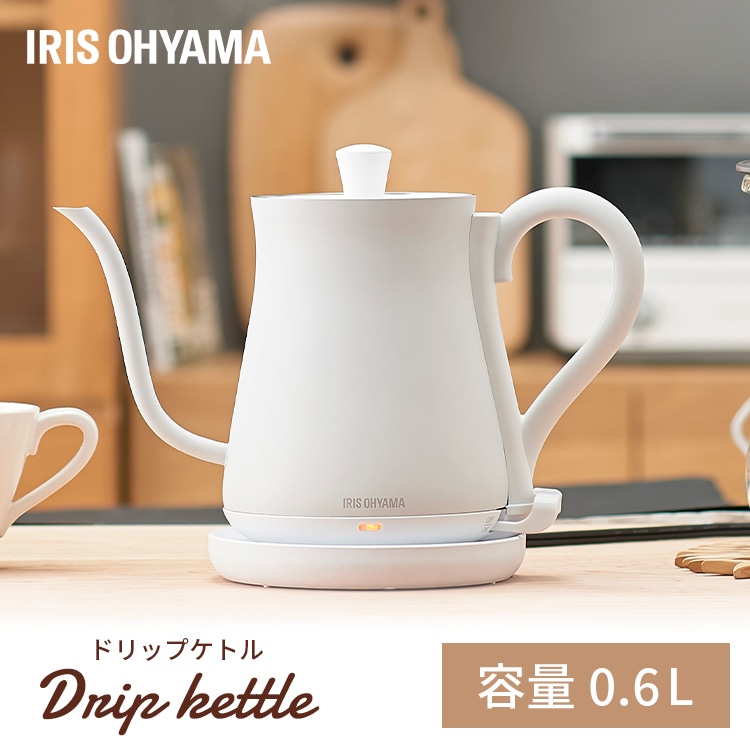 ［マイル5倍！12/7迄］ドリップケトル ホワイト IKE-C600-W