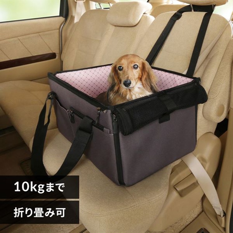 ［マイル5倍！12/7迄］ペット用ドライブボックス PDFW-50 ピンク Mサイズ