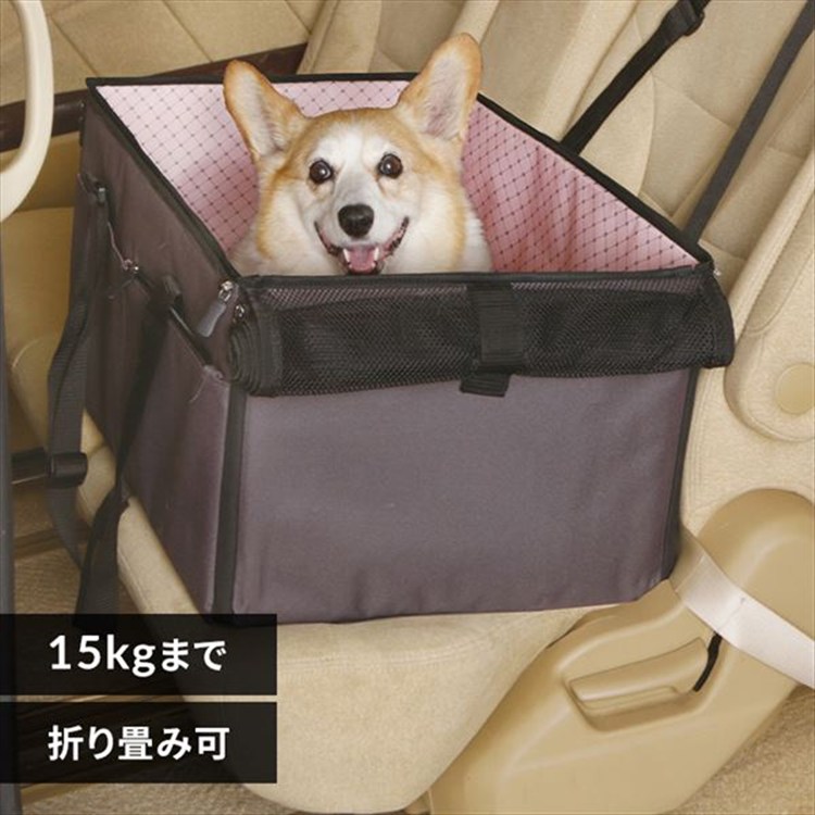 ［マイル5倍！12/7迄］ペット用ドライブボックス PDFW-60 ピンク Lサイズ