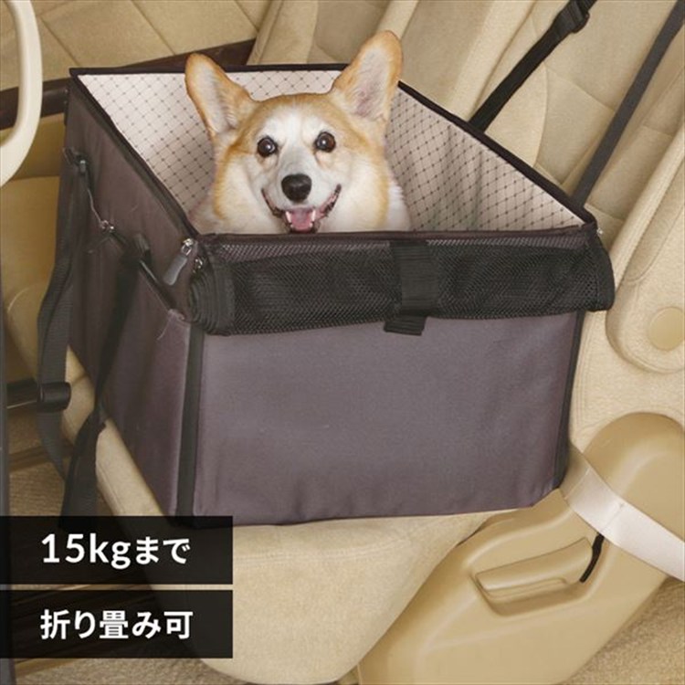 ［マイル5倍！12/7迄］ペット用ドライブボックス PDFW-60 ブラウン Lサイズ