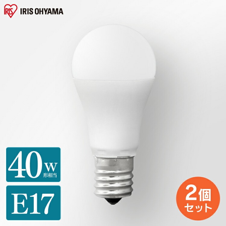 ［マイル5倍！12/7迄］[2個セット]LED電球 E17 広配光 40形相当 LDA4N-G-E17-4T62P 昼白色