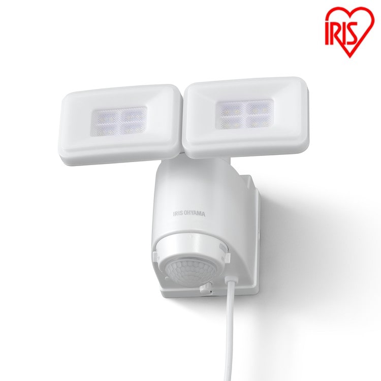 ［マイル5倍！12/7迄］AC式LED防犯センサーライト パールホワイト LSL-ACTN-2400