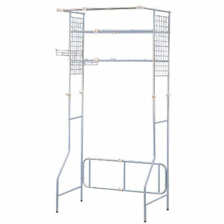 ［マイル5倍！12/7迄］ハンガーバー付ランドリーラック HLR-Y18