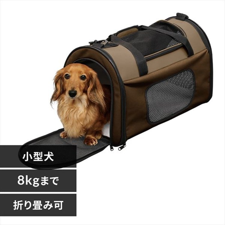 ［マイル5倍！12/7迄］折りたたみソフトキャリー Mサイズ POTC-500A ブラウン