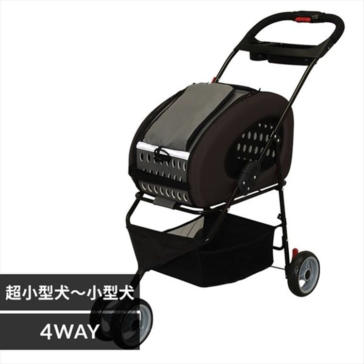 ［マイル5倍！12/7迄］4WAYペットカート FPC-920 ブラウン
