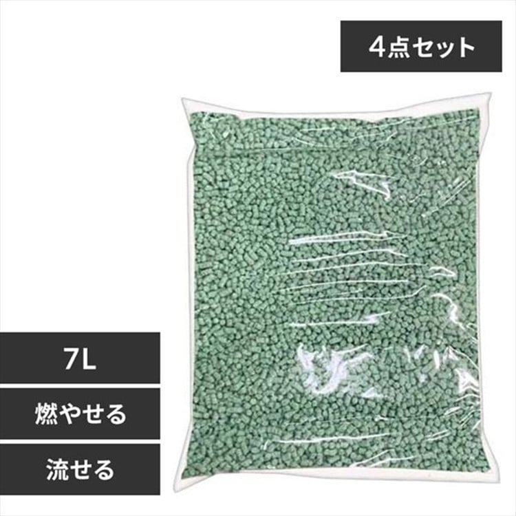 ［マイル5倍！12/7迄］[4袋ｾｯﾄ]おからの猫砂 7L