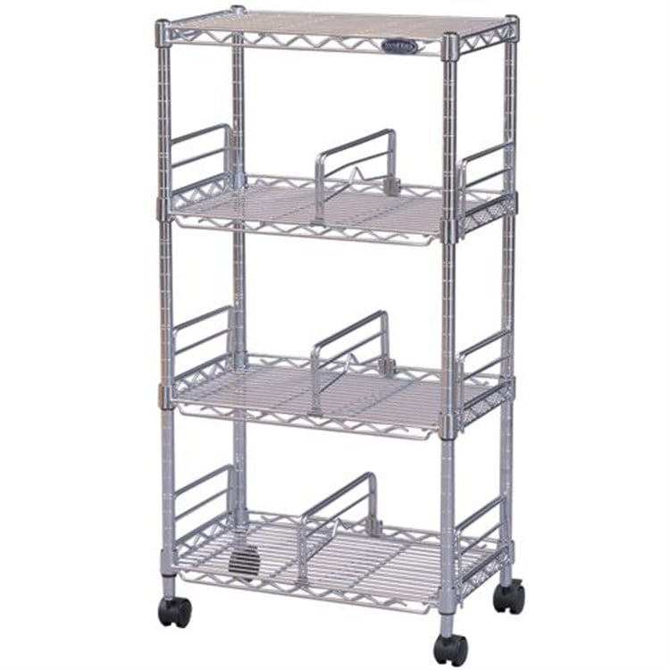 ［マイル5倍！12/7迄］[幅47cm]メタルミニ（ポール直径19mm：棚板4枚)ブックシェルフ MM-B423